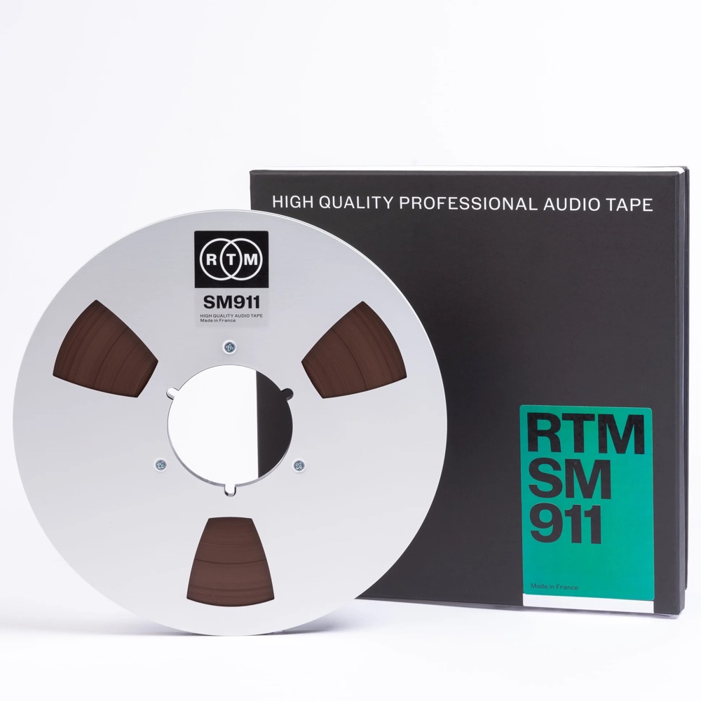 RTM SM911 studio tape on a reel